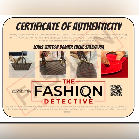 Authentic Louis Vuitton Damier Saleya PM Ebene Tote Bag Brown with COA - Picture 3 of 16
